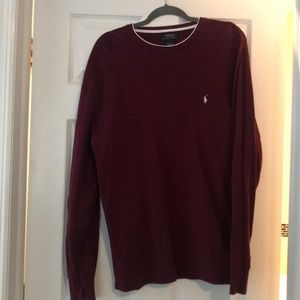 Polo RALPH Lauren maroon cotton pull over. XXL